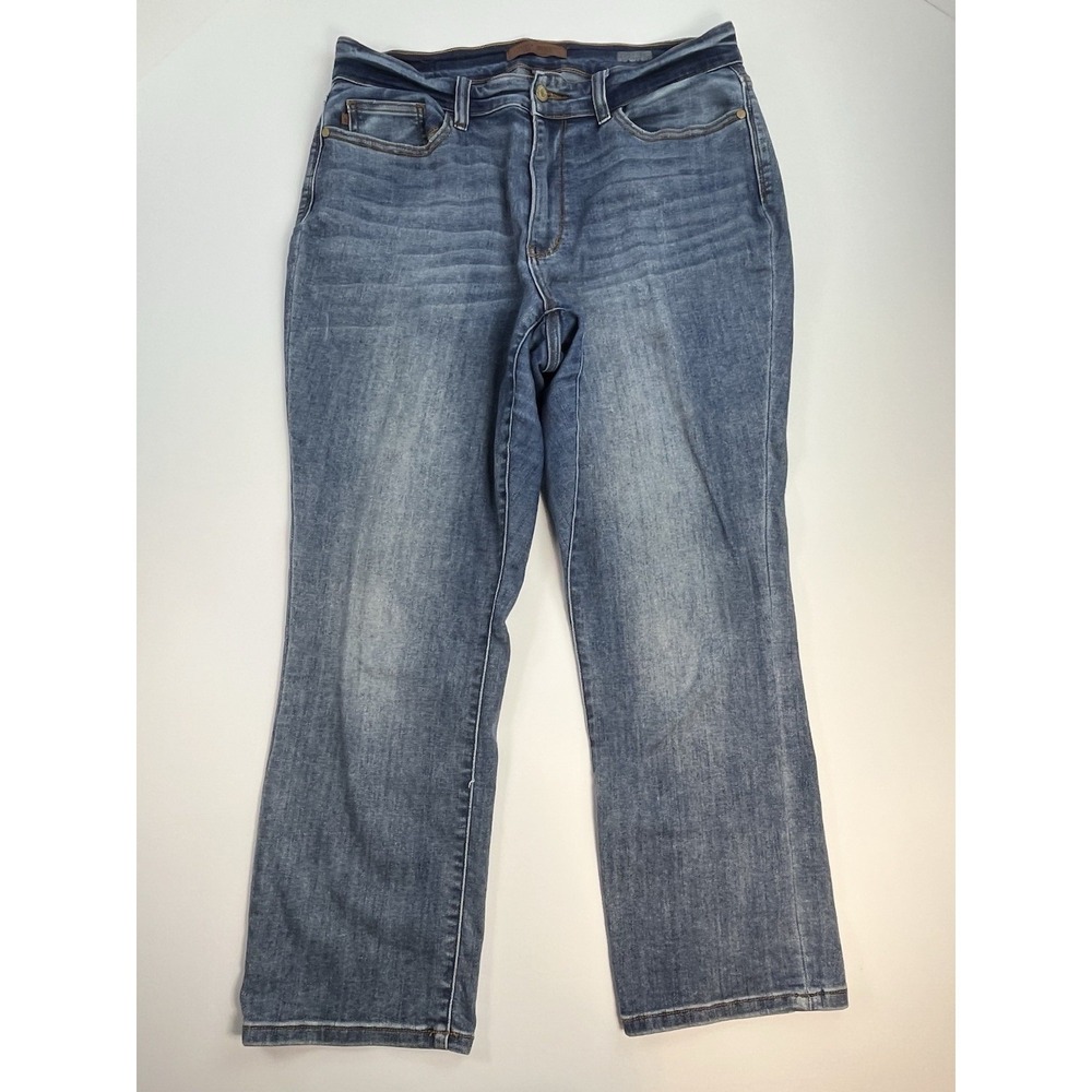Judy Blue Jeans Women 16W 34x26 Skinny Fit Capri Mid Rise Medium Wash Stretch